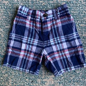 Janie and Jack boys plaid shorts 12-18 months